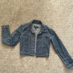 Ralph Lauren Polo Jeans Co Cropped Denim Jacket Size Petit XS